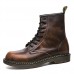 Men's Combat Boots Leather Fall / Winter Boots