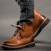 Men's Leather Shoes Leather Fall / Winter Comfort Boots