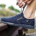 Men's Denim Spring / Fall Comfort Sneakers Walking Shoes Gray / Blue