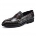 Men's Formal Shoes Cowhide Spring / Fall Wedding Shoes Black / Coffee / Burgundy / Party & Evening / Leather Shoes