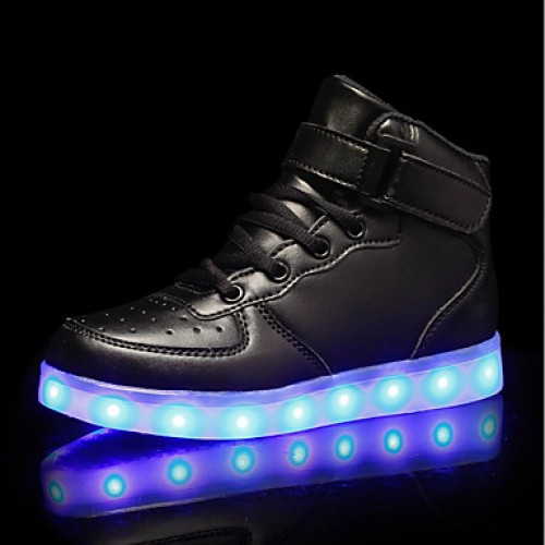 all black light up shoes