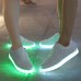 Men's Light Up Shoes Leather Spring / Fall Comfort Slip Resistant White