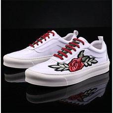 Men's Comfort Shoes Pigskin Fall Sneakers White