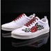 Men's Comfort Shoes Pigskin Fall Sneakers White