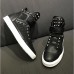 Men's Leather Shoes Pigskin Spring Sneakers Black