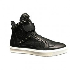 Men's Leather Shoes Pigskin Spring Sneakers Black