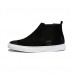 Men's Comfort Shoes Cowhide Fall Sporty / Casual Sneakers Keep Warm Black / Black and White