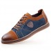 Men's Leather Shoes Leather / Cowhide Spring / Fall Comfort / British Oxfords Slip Resistant Gray / Brown