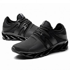 Men's Novelty Shoes Faux Leather / Tulle Fall / Winter Sneakers Black