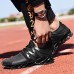 Men's Novelty Shoes Faux Leather / Tulle Fall / Winter Sneakers Black