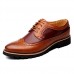 Men's Brogue Leather Spring / Fall British Oxfords Black / Brown / Yellow / Lace-up / Leather Shoes / Comfort Shoes