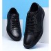 Men's Comfort Shoes Nappa Leather Spring & Summer / Fall & Winter Casual Sneakers Black