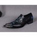 Men's Novelty Shoes Cowhide Spring / Summer Vintage / Comfort / Chinoiserie Oxfords Black / Wedding / Party & Evening