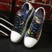 Unisex Comfort Shoes Canvas Spring Sneakers Black / Blue