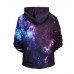 Men's Long Sleeve Hoodie - 3D Print Hooded Lavender