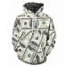 Men's Plus Size Sports Street chic / Punk & Gothic Long Sleeve Hoodie - Color Block Print Hooded Beige