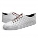 Men's Leather Shoes Nappa Leather Spring & Fall Classic / Casual Sneakers Non-slipping White