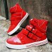 Men's Shoes Leatherette Spring Fall Comfort for Casual Black White Red
