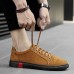 Men's Leather Shoes Nappa Leather Spring & Fall Sporty / Casual Sneakers 