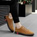 Men's Leather Shoes Nappa Leather Spring & Fall Sporty / Casual Sneakers 