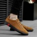Men's Leather Shoes Nappa Leather Spring & Fall Sporty / Casual Sneakers 