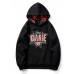 Men's Casual Hoodie - Letter Red