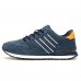 Men's Tulle / Pigskin Fall / Winter Comfort Sneakers Gray / Blue