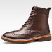Men's Bootie Cowhide Fall / Winter Boots Booties / Ankle Boots Black / Brown