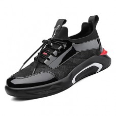 Men's Comfort Shoes PU(Polyurethane) Spring Sneakers Black