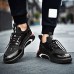 Men's Comfort Shoes PU(Polyurethane) Spring Sneakers Black