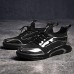 Men's Comfort Shoes PU(Polyurethane) Spring Sneakers Black