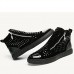 Men's Bootie Synthetics Fall / Winter Comfort Sneakers Black