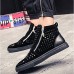 Men's Bootie Synthetics Fall / Winter Comfort Sneakers Black