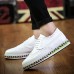 Men's Leather Shoes Leather / Faux Leather Fall Comfort Oxfords Walking Shoes White / Black / Brown / Party & Evening