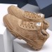 Men's Sneakers Casual Daily Pigskin Brown Fall / Winter