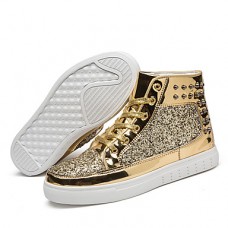 Men's Novelty Shoes Synthetics Fall Sporty / Preppy Sneakers Keep Warm Gold / Black / Silver