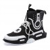 Men's PU(Polyurethane) Fall & Winter Comfort Sneakers Color Block Black / Beige / Purple